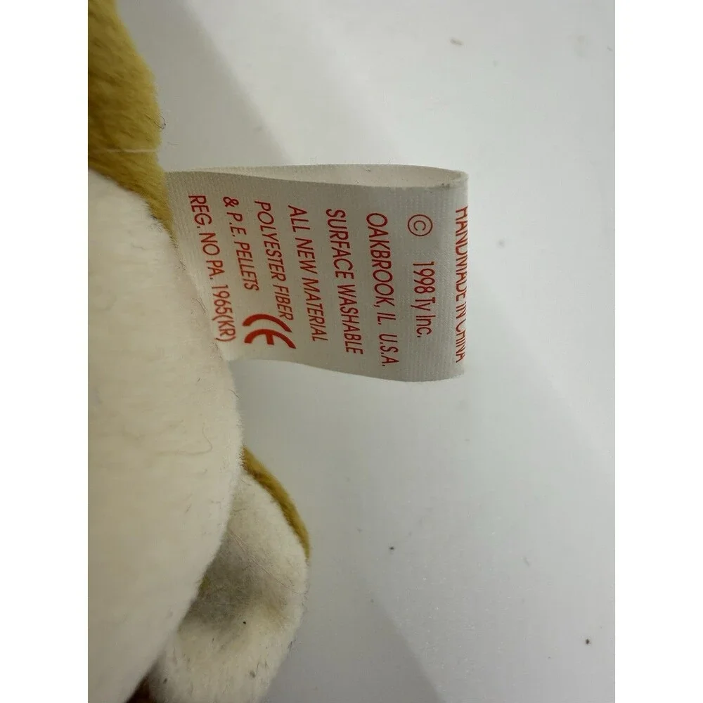 TY Beanie Baby Whisper Deer Plush 1998 Retired Brown Stuffed Toy New No Tags
